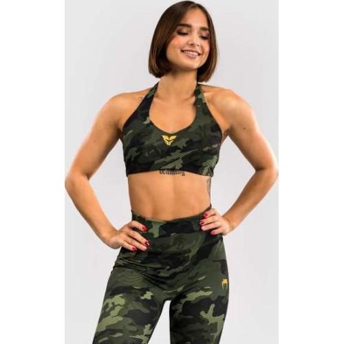 Damski biustonosz sportowy Venum x Sophia Rose - Forest Camo