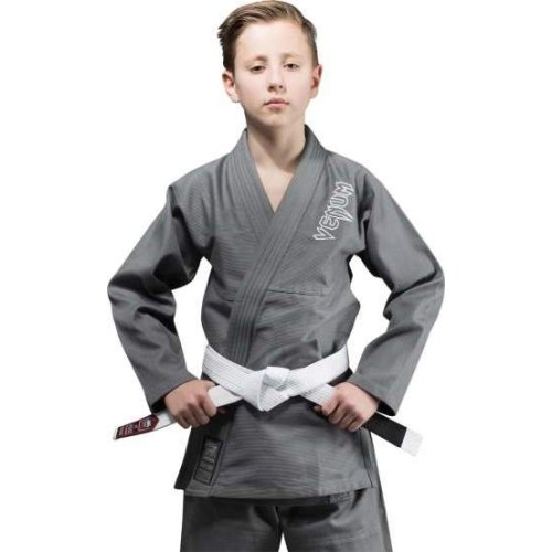 Venum Contender Kids BJJ Gi (bezpłatny biały pas w zestawie) - Grey