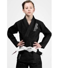 Venum Contender Kids BJJ Gi (bezpłatny biały pas w zestawie) - czarny