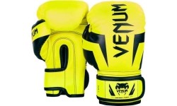 Rękawice bokserskie Venum Elite Kids - Ekskluzywne - Fluo żółte