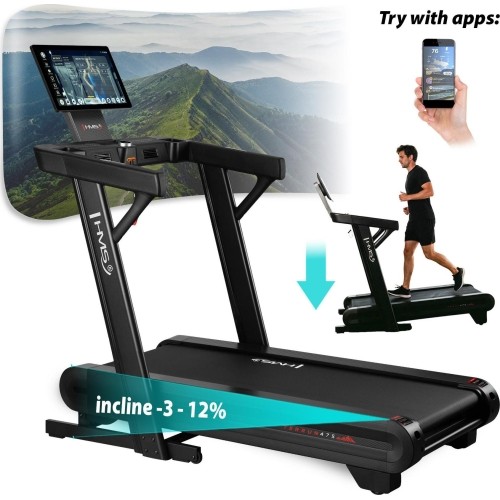 PROFESSIONAL ELECTRIC HOME TREADMILL WITH INCLINE AND DECLINE FUNCTION HMS TERRUN475