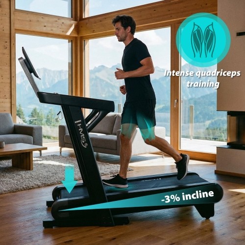 PROFESSIONAL ELECTRIC HOME TREADMILL WITH INCLINE AND DECLINE FUNCTION HMS TERRUN475