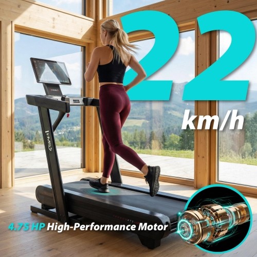 PROFESSIONAL ELECTRIC HOME TREADMILL WITH INCLINE AND DECLINE FUNCTION HMS TERRUN475