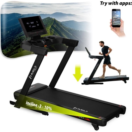 ELECTRIC TRAINING TREADMILL WITH INCLINE AND DECLINE ADJUSTMENT HMS TERRUN350