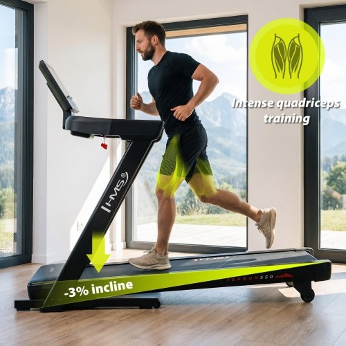 ELECTRIC TRAINING TREADMILL WITH INCLINE AND DECLINE ADJUSTMENT HMS TERRUN350