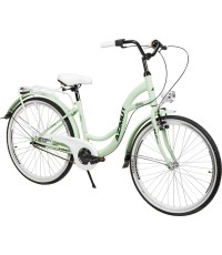 Dviratis AZIMUT Vintage 26" 3-biegowy 2023 miętowo-biały matowy