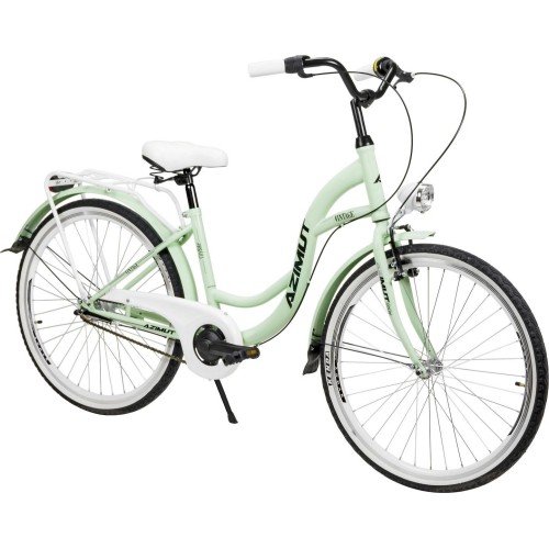 Dviratis AZIMUT Vintage 26" 3-biegowy 2023 miętowo-biały matowy