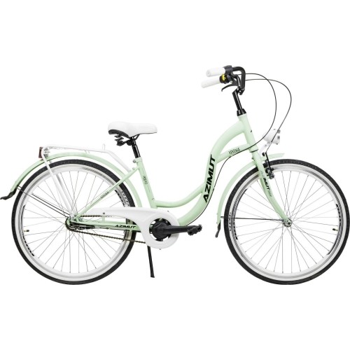 Dviratis AZIMUT Vintage 26" 3-biegowy 2023 miętowo-biały matowy