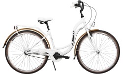 Dviratis AZIMUT Vintage 28" 3-biegowa 2023 biało-kremowy mat