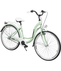 Dviratis AZIMUT Vintage 28" 3-biegowa 2023 miętowo-biały mat