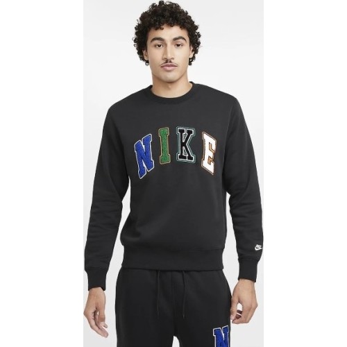 Nike Džemperis Vyrams M Nk Club Bb Crew Letters Black FZ0879 010