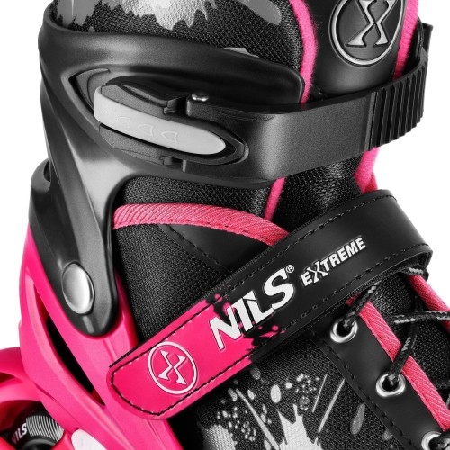 NA18137A ŁYŻWOROLKI RÓŻOWE ROZMIAR S(31-34) NILS EXTREME - ROCKO