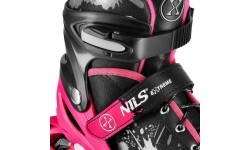 NA18137A ŁYŻWOROLKI RÓŻOWE ROZMIAR S(31-34) NILS EXTREME - ROCKO