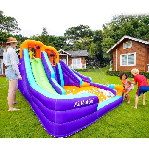 Inflatable Bounce House AirMyFun Double Slide 83006