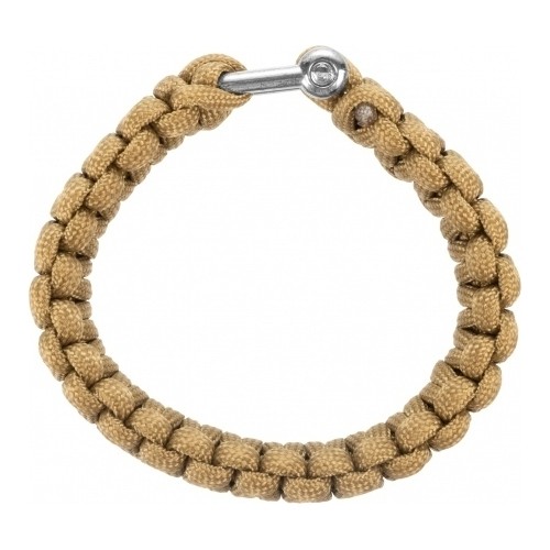 Bransoletka wykonana z Paracordu BCB, kolor żółtobrązowy