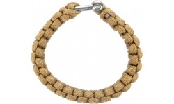 Bransoletka wykonana z Paracordu BCB, kolor żółtobrązowy