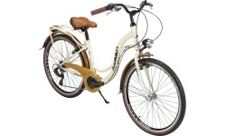 Dviratis AZIMUT Vintage TX-7 26" 2023 kremowo-brązowy błyszczący