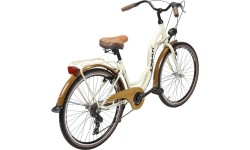 Dviratis AZIMUT Vintage TX-7 26" 2023 kremowo-brązowy błyszczący