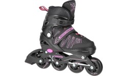 NH11912 2w1 rolki i łyżwy hokejowe - Pink-Black