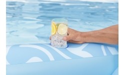 Dmuchany materac do pływania Sun Kiss BESTWAY z oparciem