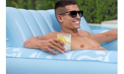 Dmuchany materac do pływania Sun Kiss BESTWAY z oparciem