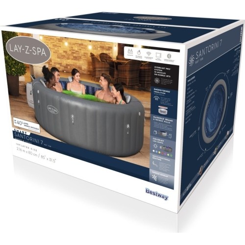 Lay-Z-Spa Santorini SMART HydroJet PRO Jacuzzi BESTWAY