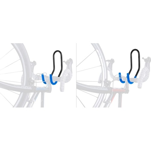 Uchwyt rowerowy ścienny FORCE (stal, czarny, maks. 30kg)