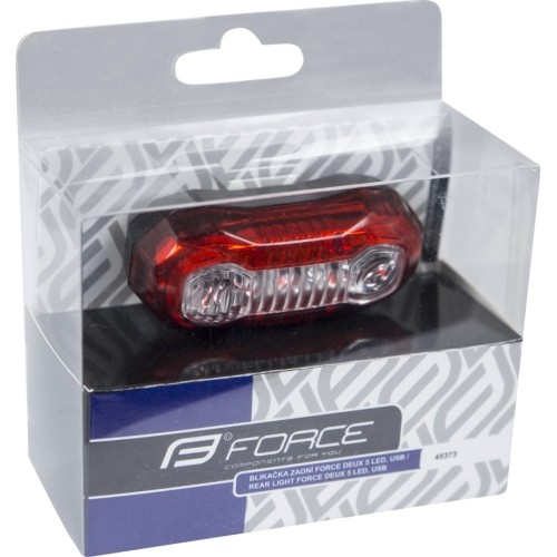Tylna lampka FORCE Deux 5 LED, USB