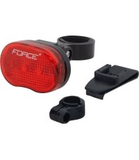 Lampka tylna FORCE TRI 3LED, 3 funkcje