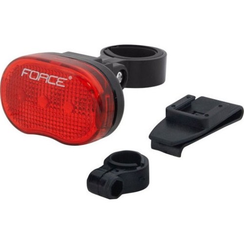 Lampka tylna FORCE TRI 3LED, 3 funkcje