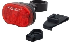 Lampka tylna FORCE TRI 3LED, 3 funkcje