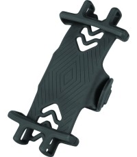 Laikiklis telefonui ant vairo FORCE 4''-6'' silikoninis (juodas)