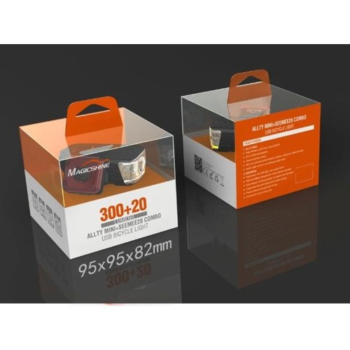 Zestaw lampek przednich i tylnych MagicShine ALLTY Mini 300 + SEEMEE 20