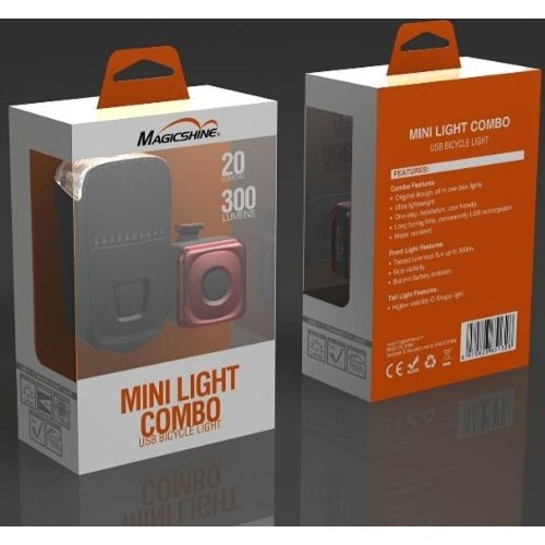 Zestaw lampek przednich i tylnych MagicShine ALLTY Mini 300 + SEEMEE 20