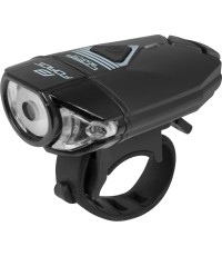 Lampka przednia FORCE CASS 300LM, USB (czarna)