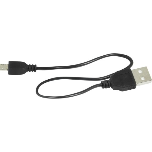 Lampka przednia FORCE CASS 300LM, USB (czarna)