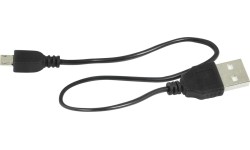 Lampka przednia FORCE CASS 300LM, USB (czarna)