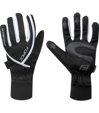 Pirštinės FORCE Ultra Tech žieminės (juoda/balta) XXL (0 °C iki +5 °C)