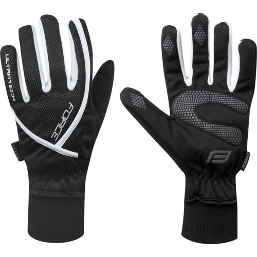 Rękawice FORCE Ultra Tech zimowe (czarne/białe) XXL (0 °C do +5 °C)