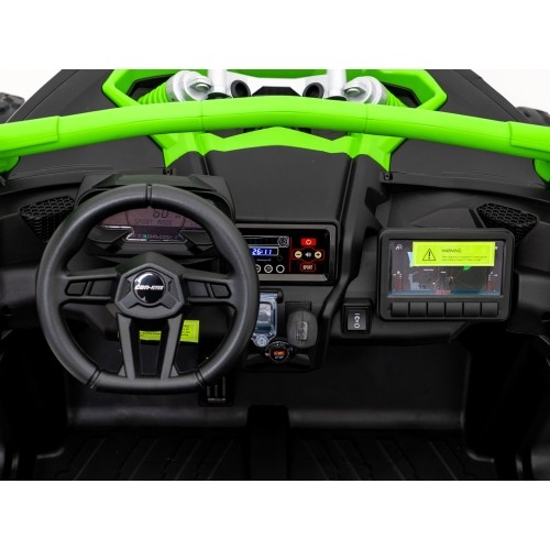 Pojazd elektryczny dla dzieci Maverick Turbo RR Buggy, zielony