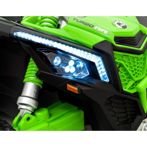 Pojazd elektryczny dla dzieci Maverick Turbo RR Buggy, zielony