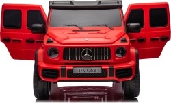 Mercedes Benz G63 AMG XXL pojazd czerwony