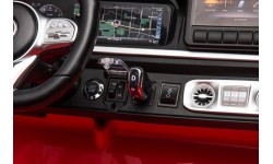 Mercedes Benz G63 AMG XXL pojazd czerwony