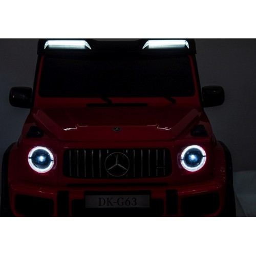 Mercedes Benz G63 AMG XXL pojazd czerwony