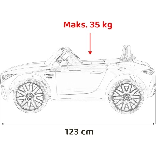 Pojazd Mercedes Benz AMG SL63 Biały