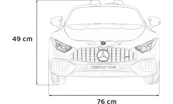 Pojazd Mercedes Benz AMG SL63 czerwony