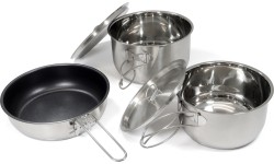 Origin Outdoors Stainless Steel Cooking Set 'Non-Stick'