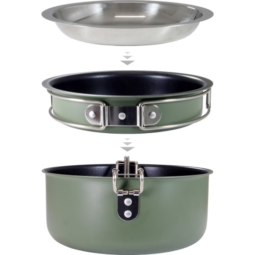 Origin Outdoors Aluminium Cooking Set 'Snap-Pack'