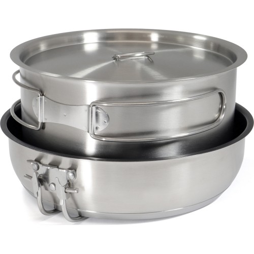 Origin Outdoors Stainless Steel Cooking Set 'Non-Stick'