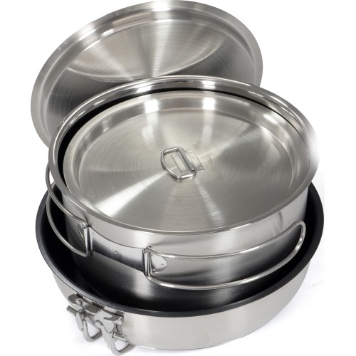 Origin Outdoors Stainless Steel Cooking Set 'Non-Stick'
